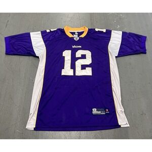 Percy Harvin‎ #12 Minnesota Vikings Reebok NFL Football Jersey Size 54